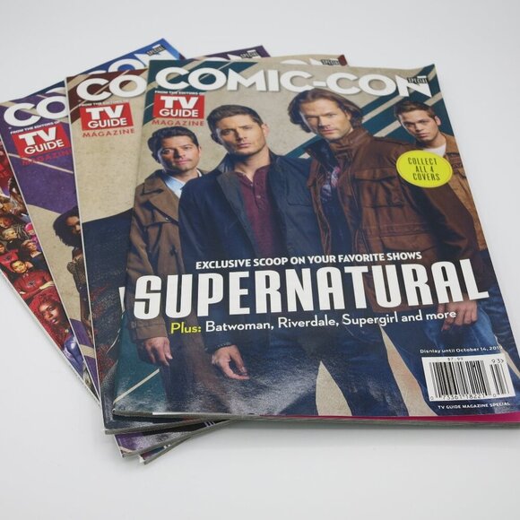 Comic-Con 2019 Special Edition TV Guide Set of 4 Covers Collectible Like New CW - Picture 1 of 4